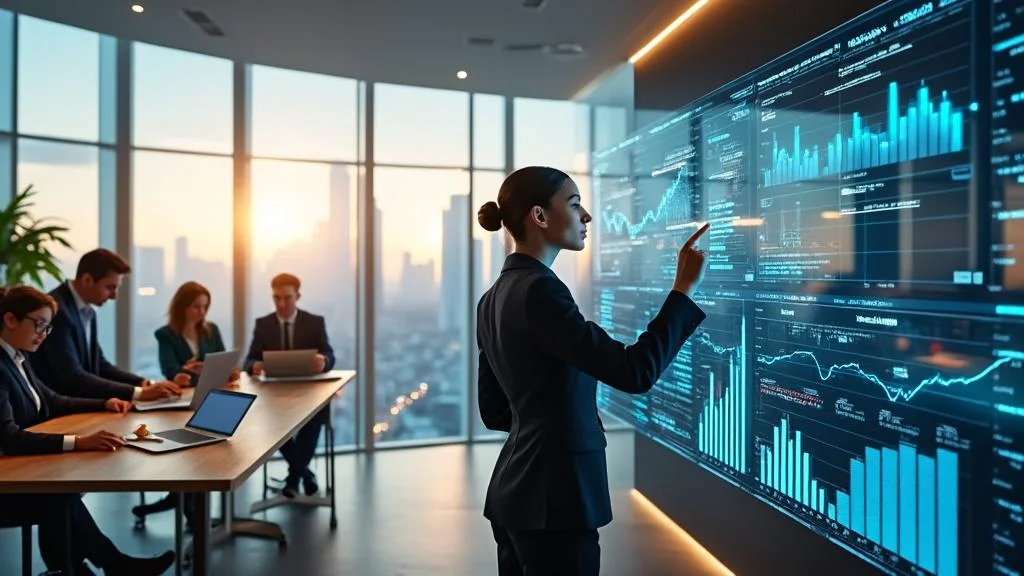 Siège moderne d'une entreprise privée illustrant innovation, profit et compétitivité économique en milieu urbain